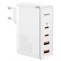 Сетевое зарядное устройство Baseus GaN2 Pro Quick Charger 2C+2U 100W EU Белый