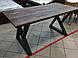 Стіл прямий прямокутний у стилі лофт Спай Метал-Дизайн, фото 2
