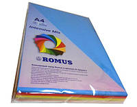 Папір кольоровий Romus A4 160 г/м2 125 аркушів 5 кольорів Mix Intensive (R50928)