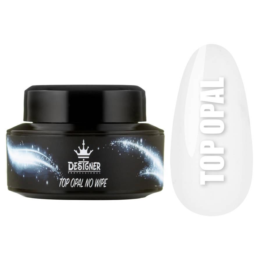 Топове покриття 15 мл. Top Opal Дизайнер із блискітками в банці без липкого шару