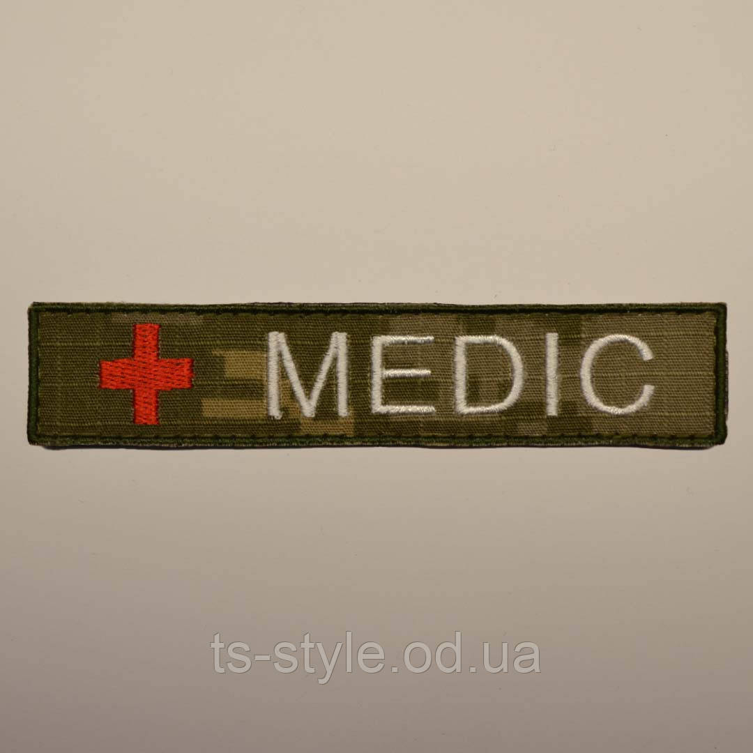 Нагрудний напис «MEDIC» фон ММ-14