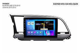 Штатна автомагнітола EasyGo M9-4-64-HEA QLED Hyundai Elantra (AD) 2016-2018, Avante 2015-2018