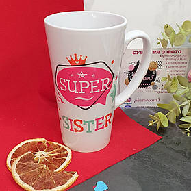 Чашка лате Super Sister
