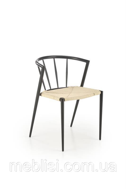 Стілець K515 натуральний, чорні ніжки (Польша Halmar)