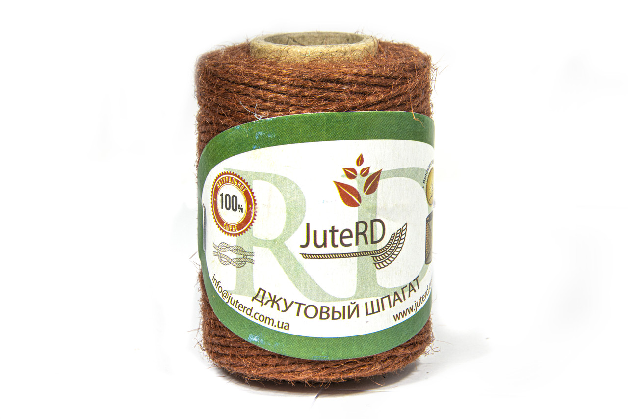 Шпагат джутовий кольоровий JuteRD 100г 2мм х 90м