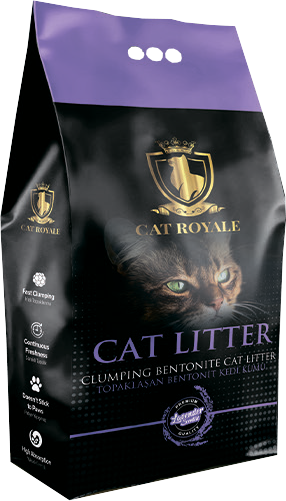 Бентонітовий наповнювач для котячого туалету CAT ROYALE 5 кг - лаванда