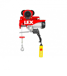 Тельфер з кареткою LEX LXEH600TW, 300/600Кг, 1.8 кВт, пульт керування