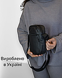 Шкіряна сумка месенджер слінг кросбоді барсетка через плече натуральна шкіра, фото 8