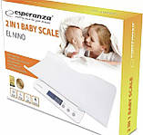 Ваги для новонароджених та дорослих 2 в 1 електронні ваги Esperanza EBS017 El Nino до 100 кг, фото 7