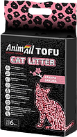 AnimAll Tofu Сакура 6 литра. Наполнитель тофу соевый 2,6 кг