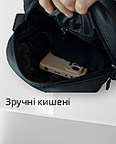 Чоловіча сумка-месенджер з натуральної шкіри в стилі слінг кросбоді через плече барсетка, фото 2