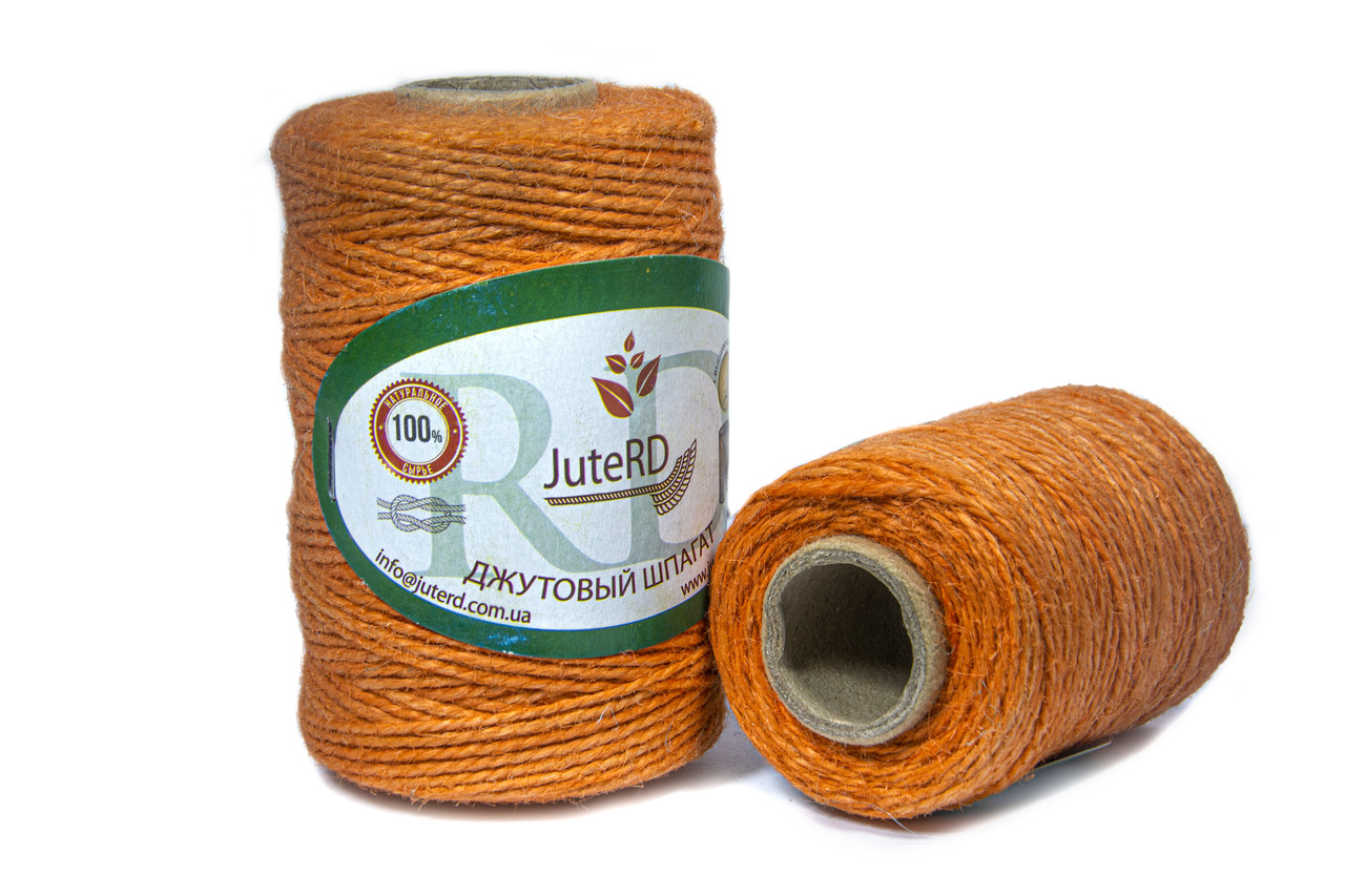 Шпагат джутовий кольоровий JuteRD 100г 2мм х 90м