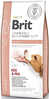 Сухой корм для собак при заболеваниях почек с яйцом Brit GF Veterinary Diet Dog Renal 12 кг