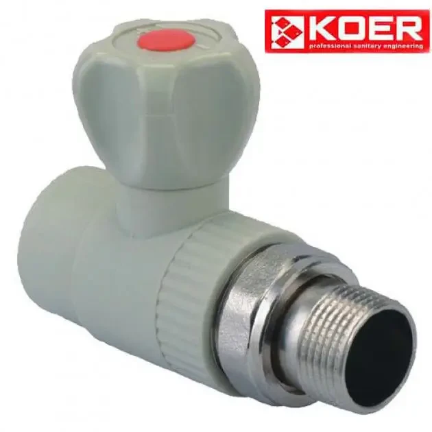 КРАН РАТІАТОРНИЙ ПРЯМИЙ KOER PPR 25x3/4
