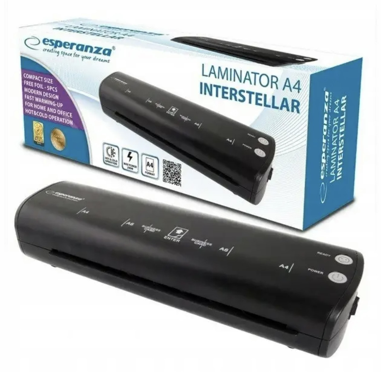Ламінатор ESPERANZA Interstellar A4 200Вт Польща, фото 1
