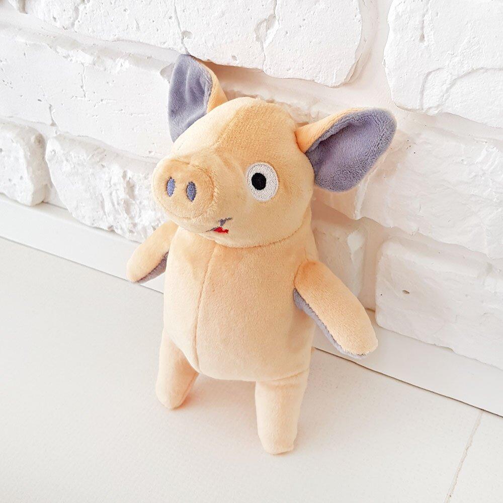 Мягкая Игрушка Zolushka Поросенок Пупсик 19см Бежево-серый (ZL1953 ...