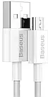 Кабель BASEUS CAMYS-02 Superior USB-Micro USB 1m, 2A, білий, фото 2