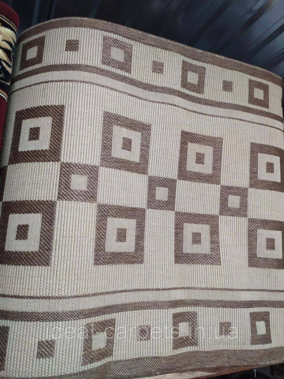 Доріжка без ворсу на відріз 1м Бежевий 0034 Туреччина, фото 1