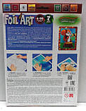 Аплікація кольоровою фольгою Foil Art Білочка (FAR-01-06), фото 4