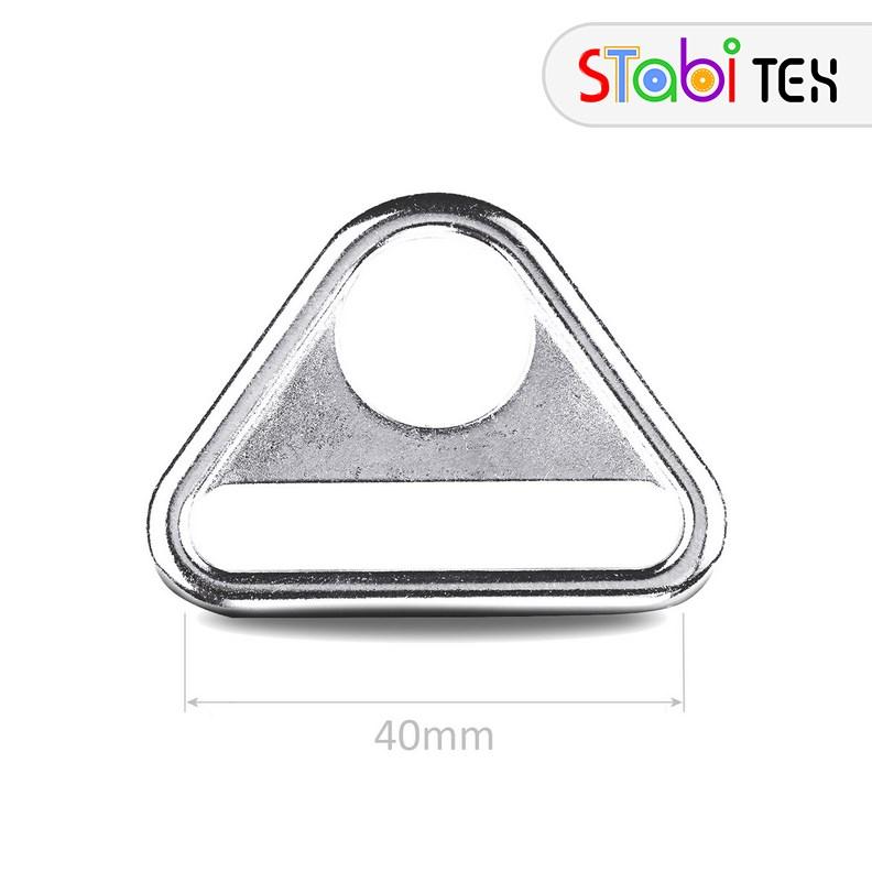 Трикутник литий 40мм для карабіна (8гр) Нікель