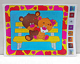 Аплікація кольоровою фольгою Foil Art Два Ведмедики (FAR-01-08), фото 2