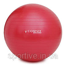 М'яч для фітнесу (фітбол) Cornix 85 см Anti-Burst XR-0252 Red, фото 5