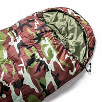 Армейский спальный мешок Springos с капюшоном туристический теплый