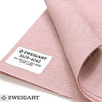 Льняные счетные ткани Zweigart Belfast 32 ct.(126кл.)140 см, пепельный розовый
