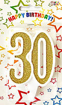 Свічка-цифра ювілейна "30" золото