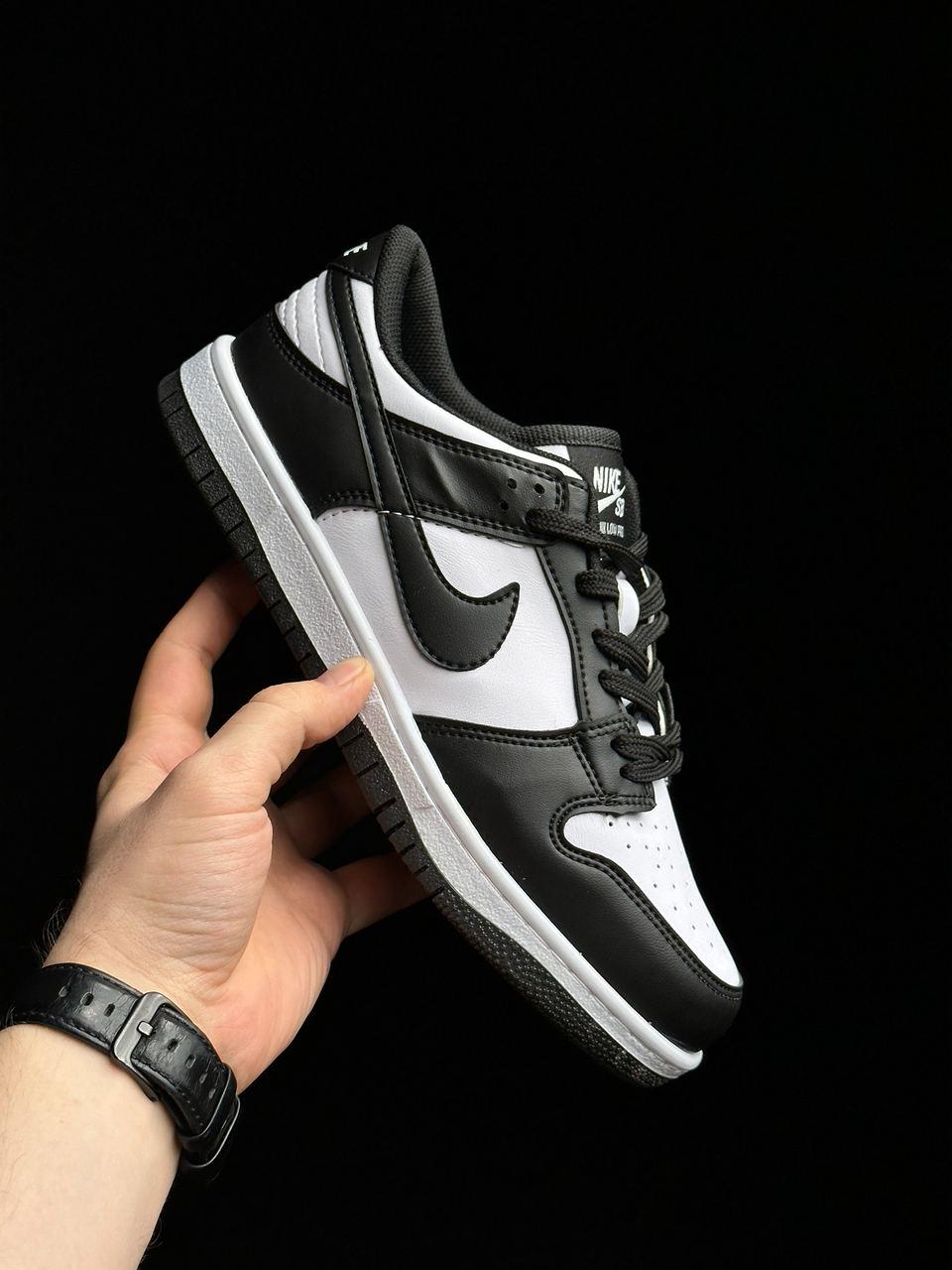 Кроссовки черные мужские Nike SB Dunk Black/White - фото 6 - id-p1816491682