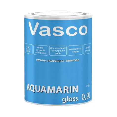 Vasco AQUAMARIN gloss акрилова емаль універсальна глянсова, фото 1