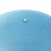 М'яч для фітнесу (фітбол) Springos 55 см Anti-Burst FB0006 Sky Blue, фото 2