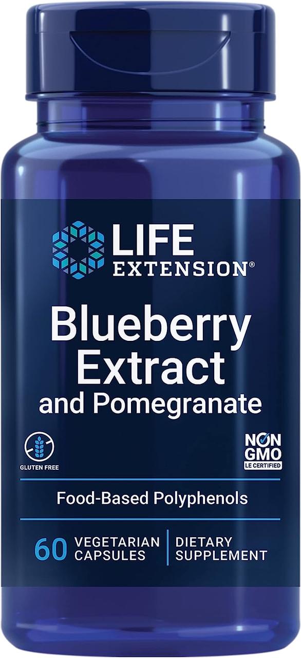 Life Extension Blueberry Extract and Pomegran / Чорниця і гранат антиоксиданти 60 капсул