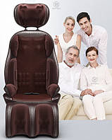 Потужний масажер для спини, масажна накидка з вібрацією, роликовим масажем та підігрівом.