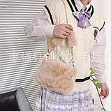 Хутряний клатч. Сумка хутряна, фото 2