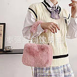 Хутряний клатч. Сумка хутряна, фото 3