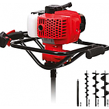 Бурова установка 1,4 КВТ + 3 шнеки та подовжувач YATO YT-84660, фото 3