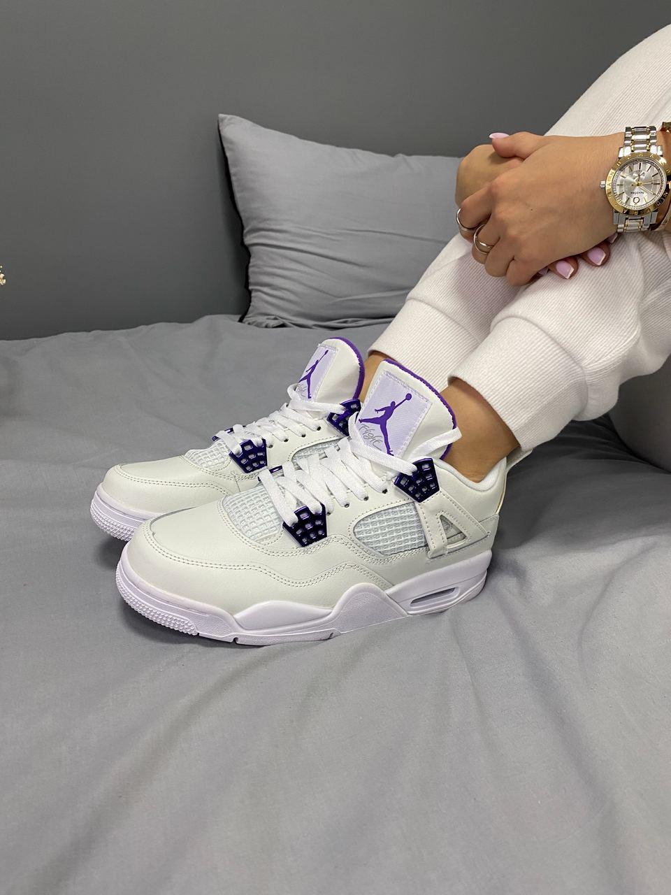 jordan 4 purple and black