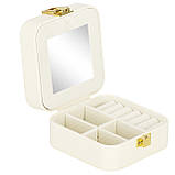 Скринька для прикрас (футляр для біжутерії) Springos 10 x 10 x 5 см HA1085, фото 9