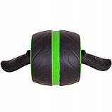 Ролик (колесо) для преса з поворотним механізмом Springos AB Wheel FA5010 Black/Green, фото 3