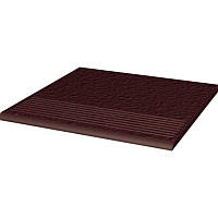 Клинкерная плитка Paradyz Natural brown Duro ступень 30*30 см