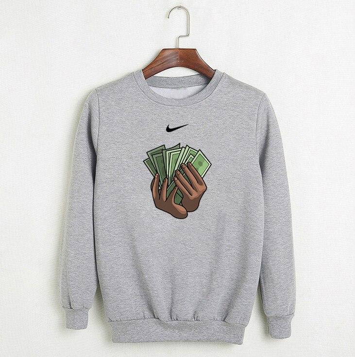 Кофта чоловіча Nike cash весняна осіння демісезонна сіра світшот чоловічий трикотажний найк