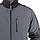 Куртка SOFTSHELL темно-сіра - чорна, тришарова, тканина стрейч SOFTSHEL 300 GSM 100D з водо і вітро захистом,, фото 4