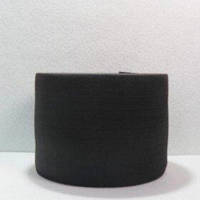 Широкая бельевая резинка для одежды Sindtex черная 12 см х 22,5 м КР