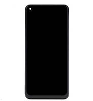 Дисплейний модуль (Lcd + Touchscreen) для Oppo A74 4G Black + Frame