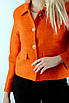Жакет жіночий укорочений твідовий оражевий 040423 (2000000097909), фото 6