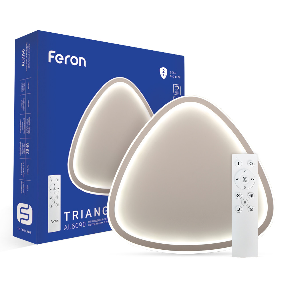 Світлодіодний світильник Feron AL6090 TRIANGLE 60W, фото 1