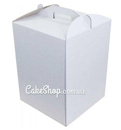 Коробка для торта Біла, 30х30х40 см