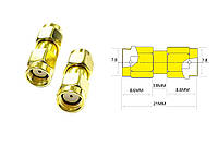 50 шт - Переходники для FPV и радиооборудования (RP-SMA M - RP-SMA M прямой)