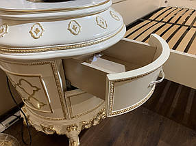 Білий дамський туалетний стіл, бароко, Дольчета, фото 2